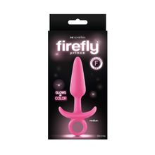Розовая анальная пробка Firefly Prince Medium - 12,7 см. Розовый