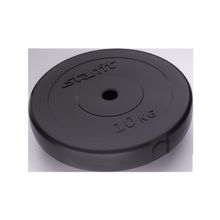 STARFIT Диск пластиковый BB-203, d=26 мм, черный, 10 кг