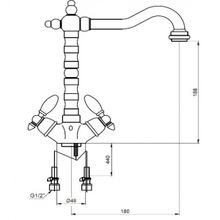 Смеситель Kaiser 31033-5 серебро