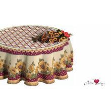 Fini.Cop Скатерть Girasoli Red (круглая 180 см)