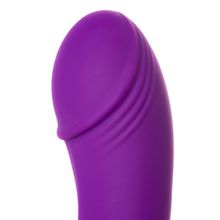 Фиолетовый вибратор LOVEMOMENT с подогревом - 21,5 см. Фиолетовый