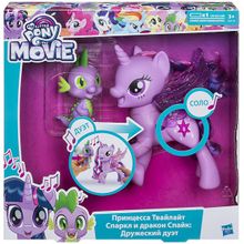 MY LITTLE PONY (Hasbro) Hasbro My Little Pony C0718 Май Литл Пони "Сияние" Поющие Твайлайт и Спайк C0718