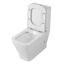 Унитаз-компакт напольный безободковый OWL Gap Ruta-G OWLT200901 с сиденьем DP микролифт   2 части