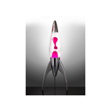 Лава лампа «телстар» (хром) прозрачный розовый