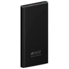 Зарядное устройство Hiper MPS10000, 10000 мА ч, QC3.0 PD, 3A 2xUSB + Type C, чёрное