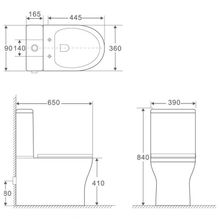 Сливной бачок Aquanet Cube-C-1 CL-12248B-1