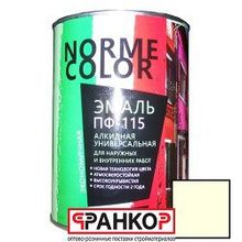 Эмаль ПФ-115 кремовая "Norme Color" (ГОСТ 6465-76) 0,9 кг. (14 шт уп.)