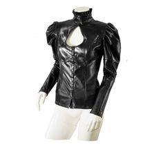 Blush Novelties Жакет из датекса Datex Dominatrix Jacket с вырезом-капелькой на груди и рукавами-фонариками (M   черный)