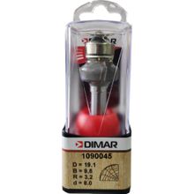 Фреза Dimar 1090045 фаска радиусная R3,2 D19,1x9,5 L59 подшипник, хвостовик 8