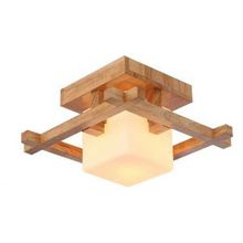 Настенно-потолочный WOODS светло-коричневый белый E27 1*60W 220V арт.A8252PL-1BR