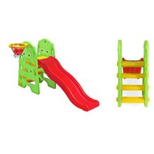 EDU PLAY Горка МЕДВЕЖОНОК зел. крас. жел. (178X48X105)