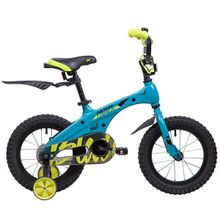 14" NOVATRACK Blast 2019 (1 ск, алюм, ножн, короткие крылья, без багажника)(145MBLAST.TQ9, бирюзовый, 135366)