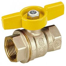 Шаровой кран Giacomini R911 DADO 1 2” ВВ, ручка желтая бабочка