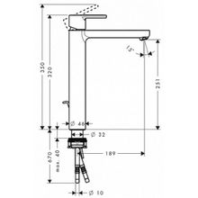 Смеситель Hansgrohe Metropol S 14020000 для раковины