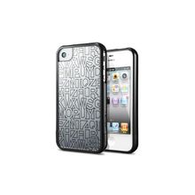 Пластиковый чехол SGP Spigen Case Linear Mirror Series Alice Black (Чёрный цвет) для iPhone 4 4S