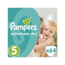 Pampers Active Baby-Dry 11-18 кг 5 64 шт.
