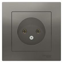 Розетка ATLASDESIGN, скрытый монтаж, сталь |  код. ATN000940 |  Schneider Electric