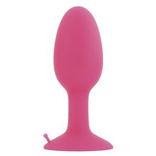Розовая анальная втулка со стальным шариком внутри POPO Pleasure - 8,5 см. Розовый