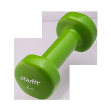 STARFIT Гантель виниловая DB-101 2 кг, зеленая