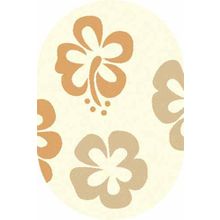 Российский ковер SHAGGY ULTRA s605_cream_oval, 1 x 2