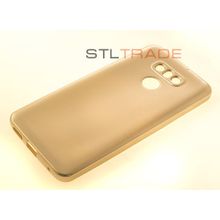 G6 LG Силиконовый чехол TPU Case Металлик золотой