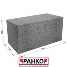 Полнотелый керамзито-бетонный блок Rosser 390х190х188 мм (СКЦ-1ПРП)