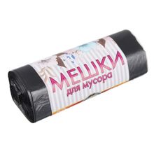 Мешки для мусора 30л, 30шт, 6 микрон, эконом