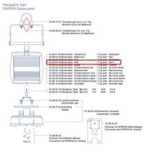 DHR Верхняя часть DHR 55.99.04.00 для кормового навигационного огня DHR55N