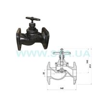 Вентиль фланцевый 15кч19п Ду32мм чугунный