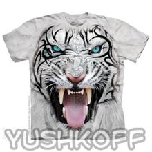 Mountain Big Face Tribal White Tiger