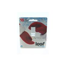 LFICE-016WHR, USB Flash 2.0 LeeF ICE 16GB,белый прозрачный