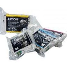 Картриджи перезаправляемые для EPSON Photo SX230, SX235, SX420, SX425, SX430, SX435, SX440, SX445, SX525, SX535, BX305, B42, BX625, BX635, WorkForce 7015, 7515, 7525, комплект T1291, T1292, T1293, T1294