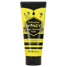 Пенка глубокого очищения с экстрактом меда FarmStay Refreshing Honey Deep Cleansing Foam 180мл