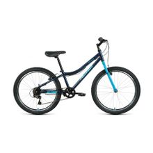 Подростковый горный (MTB) велосипед MTB HT 24 1.0 темно-синий мятный 12" рама