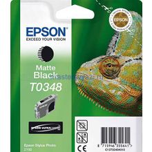 Картридж Epson T0348 matte black (чёрный матовый) оригинал в технологической упаковке