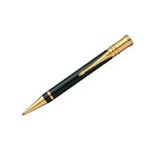 S0690500 - Шариковая ручка Parker DUOFOLD линия письма M черный позолота 23К