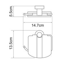 WasserKRAFT Держатель туалетной бумаги Donau K-9425