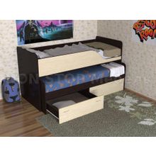 Кровать двухъярусная детская Дуэт-2 выдвижная