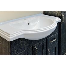 СанТа Тумба с раковиной Классик 80 черное золото