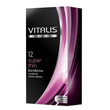 Презервативы Супер тонкие №12 Vitalis Premium Super thin