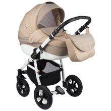 Коляска Adamex NEONEX т.бежевый+бежевый TIP22