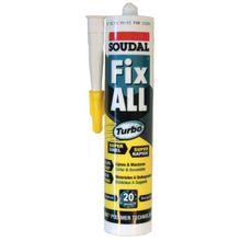 Soudal Клей-герметик белый жёсткий картридж Soudal Fix All Turbo 290 мл