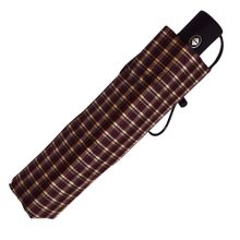 Зонт складной Ame Yoke Коричневый в клетку