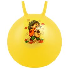 Мяч детский с рожками 45 см (желтый)