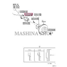 Подшипник ступицы, комплект Toyota Camry (V10, V20) 91-, MR 2 (W20) 89-, Picnic (M10) 96- перед