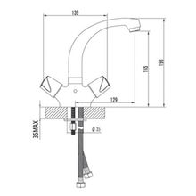 Смеситель Lemark Dance LM2406C для умывальника