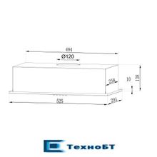 Встраиваемая вытяжка Lex GS Bloc Light 600 white