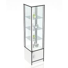 Витрина "Универсал" №50 Белый с черной кромкой