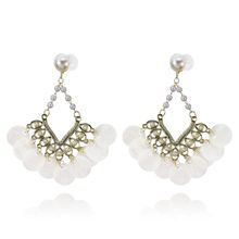 Серьги-гвоздики с барочным жемчугом (арт. 81511-4)