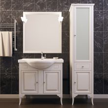 Opadiris Зеркало для ванной Глория 85 слоновая кость